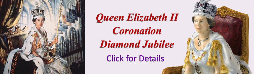 Royal Doulton Figurine 
Queen Elizabeth Coronation Jubilee www.GrandDezign.com