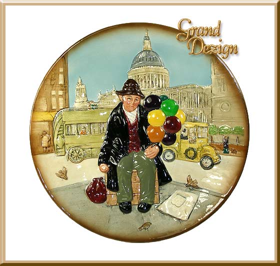 Balloon Man Collectors Plate - Click Image to Close