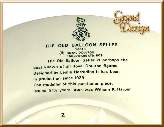 Old Balloon Seller Collectors Plate