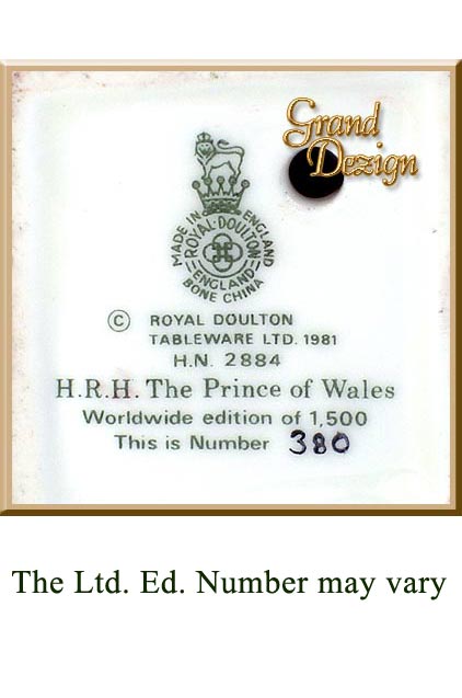 HRH The Prince of Wales HN2884 - Click Image to Close