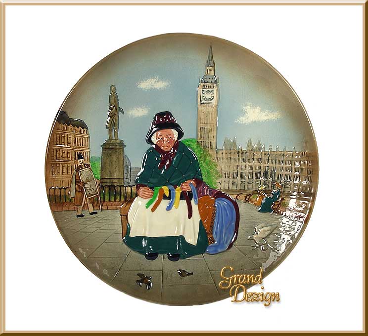 Silks and Ribbons Collectors Plate Royal Doulton Figurine