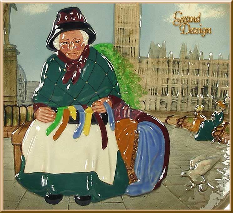 Silks and Ribbons Collectors Plate Royal Doulton Figurine